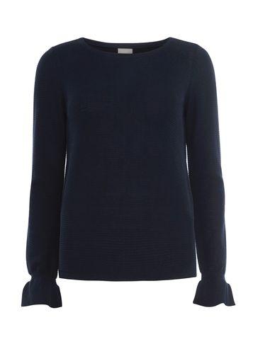 Dorothy Perkins *vero Moda Navy Frill Sleeve Jumper