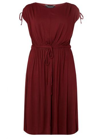 Dorothy Perkins Dp Curve Port Jersey Midi Skater Dress