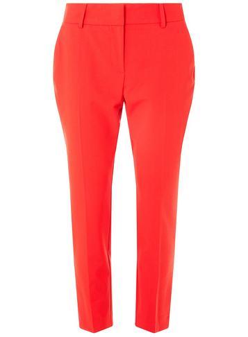 Dorothy Perkins Red Split Hem Ankle Grazer Trousers