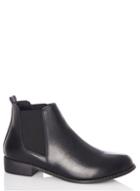 Dorothy Perkins *quiz Black Diamante Rim Chelsea Boots