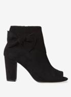 Dorothy Perkins Black 'sammia' Peep Toe Ankle Boots