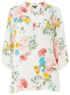 Dorothy Perkins *billie & Blossom Curve Ivory Notch Neck Shirt