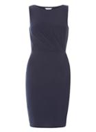 Dorothy Perkins *lily & Franc Navy Pleated Bodycon Dress