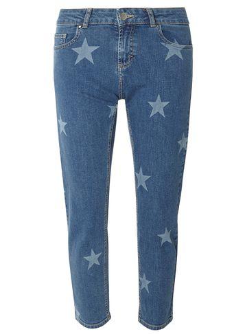 Dorothy Perkins Petite Blue Star Print Jeans