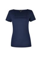 Dorothy Perkins Navy Square Neck T-shirt