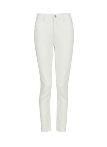 Dorothy Perkins White Raw Hem Mom Jeans