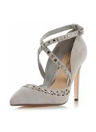 Dorothy Perkins *head Over Heels By Dune Grey Cosmos High Heel Court Shoes
