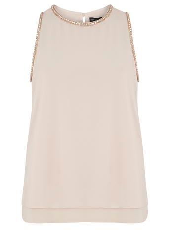 Dorothy Perkins Ivory Embellished Top