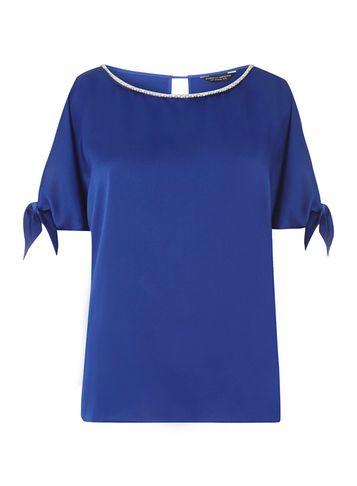 Dorothy Perkins Cobalt Cold Shoulder Top