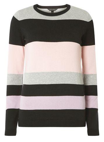 Dorothy Perkins Multi Colour Block Striped Jumper