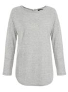 Dorothy Perkins *quiz Grey Diamante Heart Jumper