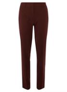 Dorothy Perkins *tall Claret Red Side Pipe Ankle Grazer Tapered Leg Trousers