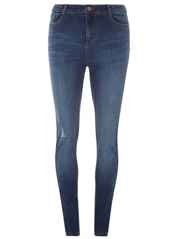 Dorothy Perkins *tall Indigo Abrasion Darcy Jeans