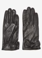 Dorothy Perkins Black Leather Knot Gloves