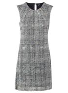 *izabel London Grey Tweed Print Shift Dress