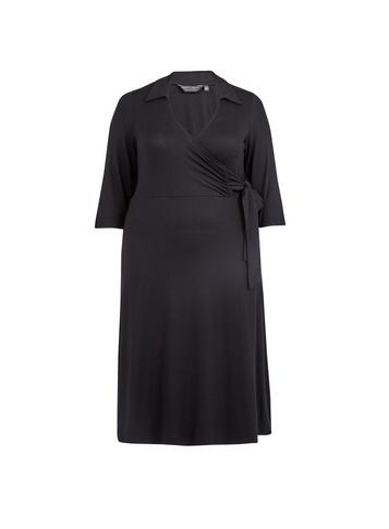 Dorothy Perkins *dp Curve Black Open Collar Dress