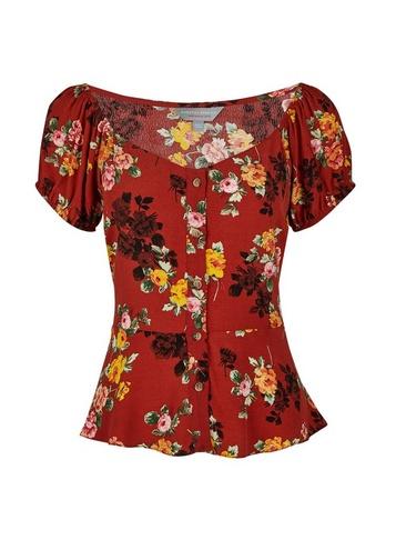 Dorothy Perkins Petite Ginger Floral Print Top