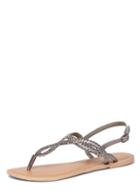 Dorothy Perkins Pewter 'frances' Leather Sandals