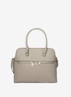 Dorothy Perkins Grey Double Zip Handbag