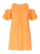 Dorothy Perkins Petite Orange Cold Shoulder Shift Dress