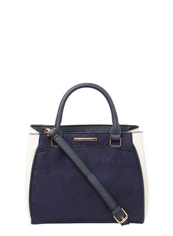 Dorothy Perkins Navy And Bone Pipe Tote Bag