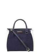 Dorothy Perkins Navy And Bone Pipe Tote Bag