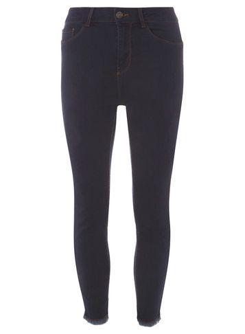 Dorothy Perkins *vero Moda Blue Raw Ankle Skinny Jeans