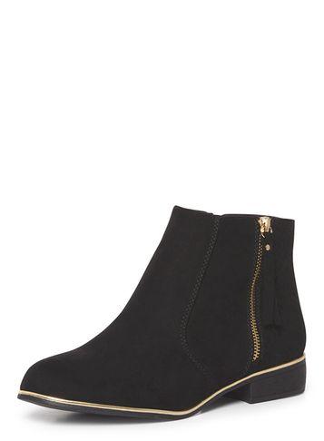 Dorothy Perkins Black 'merci' Metal Edge Boots