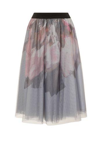 Dorothy Perkins *little Mistress Blue Floral Print Tulle Skirt
