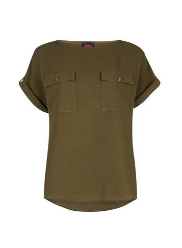 Dorothy Perkins Khaki Utility Pocket Tee