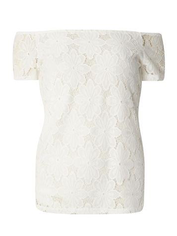 Dorothy Perkins *tall White Lace Bardot Top