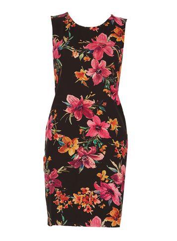 Dorothy Perkins *izabel London Multi Black Bodycon Dress