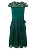 Dorothy Perkins *billie & Blossom Green Short Sleeve Lace Skater Dress