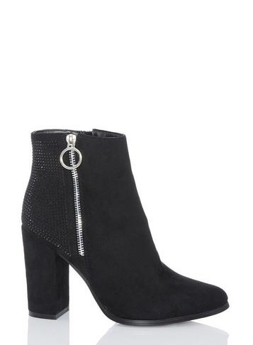 Dorothy Perkins *quiz Black Diamante Boots