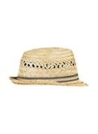 *burton Brown Weave Trilby Hat