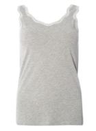 Dorothy Perkins Grey Scallop Embroidered Vest Top
