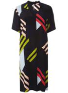 Dorothy Perkins *tall Navy Geometric Choker Dress