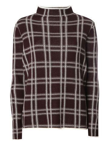 Dorothy Perkins Fig Tipped Check Jumper