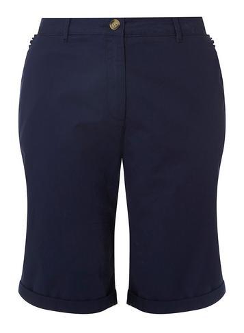 Dorothy Perkins *dp Curve Navy Chino Knee Shorts