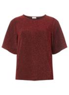 Dorothy Perkins *noisy May Red Sparkle Top
