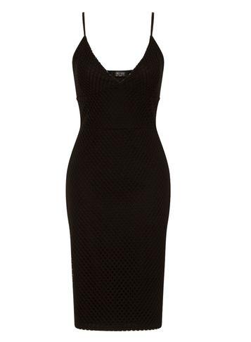 Dorothy Perkins *black Midi Bodycon Dress
