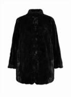 Dorothy Perkins *dp Curve Black Longline Fur Coat