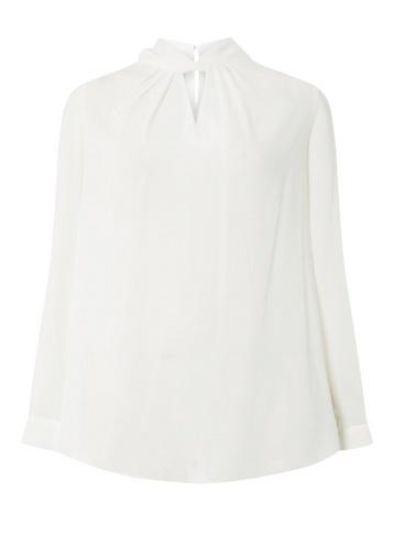 Dorothy Perkins *dp Curve Ivory 'emily' Twist Neck Blouse