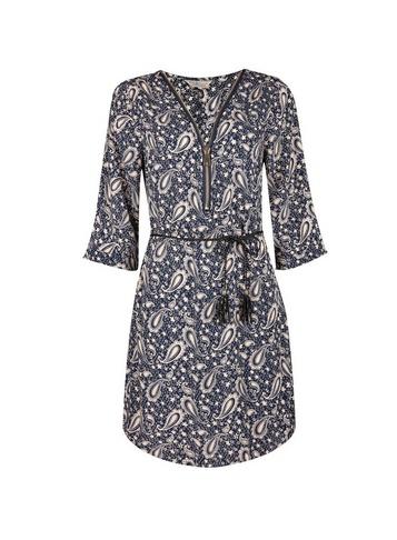 *billie & Blossom Navy Paisley Print Shift Dress