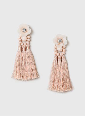 Dorothy Perkins Pink Stone Drop Earrings
