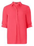 Dorothy Perkins Pink Roll Sleeve Shirt