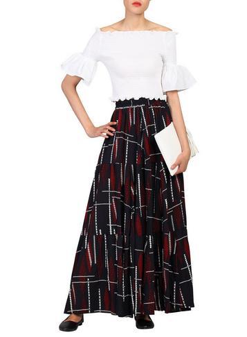 Dorothy Perkins *jolie Moi Black Printed Maxi Skirt