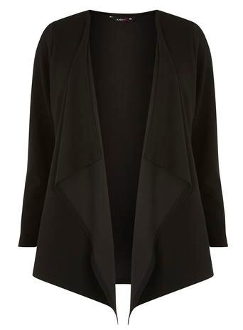Dorothy Perkins *amy.k Curve Black Waterfall Jacket