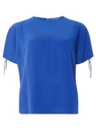 Dorothy Perkins *tall Cobalt Tie Sleeve T-shirt