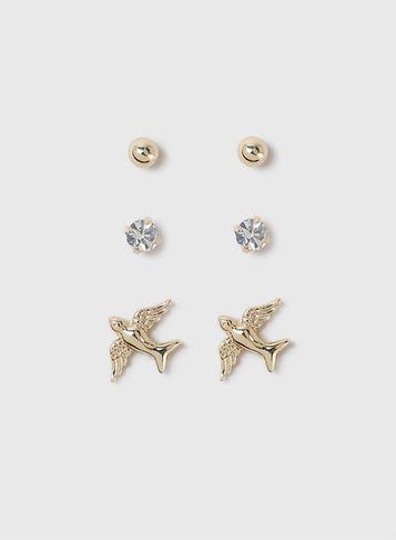 Dorothy Perkins Swallow Earrings Pack